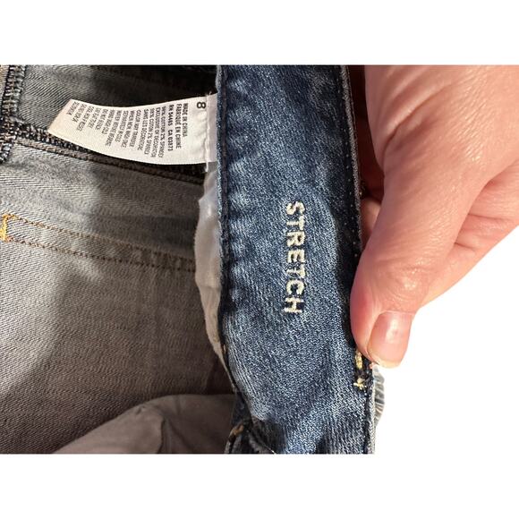 American Eagle Denim Cutoff Shorts Gemstones Women's Size 8 - Picture 5 of 7